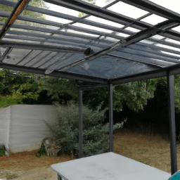 Aménagement de pergola avec fermeture loggia en PVC Nemours